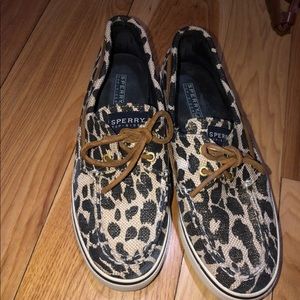 animal print sperrys